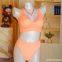 New Product Women's 2 Piece Seamless No Show Lingerie Set Racerback Bra and High Waisted Underwear