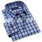 Men's shirts long Sleeve shirts stock checked Shirts 014
