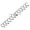 Mix Colors Rhinestone Hook Bone Bar Pin Piercing Jewelry Nose Studs