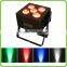 2015 hot selling 5pcs 5in1 RGBWA flat panel PAR light