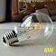E27 2W 4W 6W 8W LED Chips LED Bulb Light Lamps Glass Globe Lamp Edison Led Filament Bulb Warm White 110V 240V Lampada Led