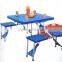 2015 hot sales ABS plastic foldable picnic table with chairs