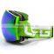BJ-MG-018A High Quality Layer Foam Double Lens Transparent Dex Snow Goggles