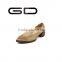 GD Fashion Retro Pointed Toe Soft Leather Flat Shoes for Women