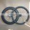 ruote carbonio pista fixed gear carbon wheels 50mm front 90mm rear clincher bicycle wheelset