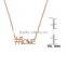 New Design 14K Rose Goldplated Hashtag Love Necklace Wholesale