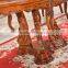 Dining room furniture European style round dining table with lazy susan