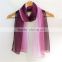 two-tone color silk chiffon scarf