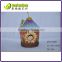 Polyresin colorful large house shape bird houses for home decoration
