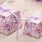 Printing lables candy box,beautiful paper card wedding candy box