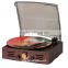 Best portable Small Turntable Record Player wood with Cassette