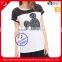 Custom 100% cotton jersey printed short sleeve maternity lace t shirt