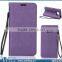 PU Leather Wallet Case for S6,for Galaxy S6 Flip Cover Case with Card Holder & Lanyard