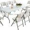Big Size Granite White Foldable Plastic Table