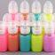 Hot Selling BPA Free Glass Milk Bottle with Colorful silicone sleeve