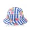 Fashion Bucket Hat Boonie Outdoor Cap floral print striped
