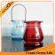 Custom Colored Glass Candle Jar With Metal Handle Cheap Price