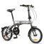 16'' 6 speed steel small wheel folding bicycle/foldable folding bike for girls (PW-FD16010)