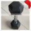 Christmas cheap price fitness center wholese rubber coated dumbbell set for male bodybuilding use