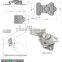 SK3-043 stainless steel (sus304) butterfly toggle latch