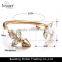 Occident Fashion Rhinestone Gold Plating Thin Bracelets for Wholesale