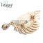 body jewelry alloy eye rhinestone and pearl brooch jewelry for women