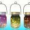 hanging gold plated solar glass LED light for garden decoration