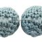 16mm Handmade Wool Wrapped Acrylic Beads Crochet Ball Beads(WA001Y-M)