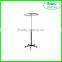 Slidable Scarves Display Rack Clothing Hanging Shelf with Wheels