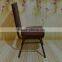 2016 Good Quality Metal Leather Restaurant Dinning Chair for hotel