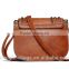 Retro ladies leather messenger bags maufacturer custom women handbags