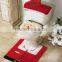 Christmas Santa Toilet Seat Cover and Rug Set