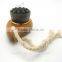 Hot Sell Wood Handle Comma Shaped Salient Point Bamboo-Charcoal Hair Face Cleaning Brush