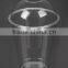 12oz disposable logo tranparent PET plastic cup with dome lip