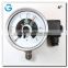 Explosion-proof inductive pressure gauge with electric contact