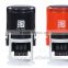 Free sample Round 30mm FactoryHongTu Black/Red plastics Office use Auto self inking stamps