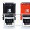 Free sample Round 30mm FactoryHongTu Black/Red plastics Office use Auto self inking stamps