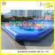 kids hand paddle boat with inflatable swimming pool