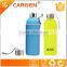 Safety frosted glass candy color water bottle