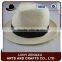 Fashion cheap wholesale straw burgundy brim fedora hat