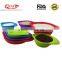 4 Pack Food Grade Kitchen Tools Silicone Measuring Cup Set