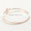 New Gold Bracelet Designs Clover Bangle Rose Gold Plating PB001A-17