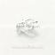 Dolphin Shape Mother And Child Sterling Silver Crystal Charm Pendant