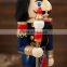 Handsome nutcracker soldier, christmas decorating wooden nutcracker