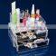 New style clear 3 drawer acrylic makeup organizer lipstick cosmetics