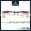 Fashion Design Metal Half-Rim Glasses Frame Women Hollow Pink/Gunmental/Silver/Bronze/Black Frame SM4022