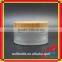 100g frosted cream glass jar with bamboo lid
