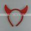 The high quality sequins little devil horns headdress party hairband Ox horn headdress