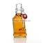 210ml Mini Glass Juice Handle Bottle With Metal Clip Caps