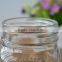 Transparent mason jar glass mug with lid and straw